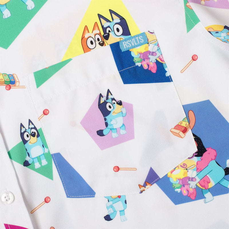 RSVLTS Magic Xylophone KUNUFLEX Short Sleeve Shirt in Multicolor — detail 5