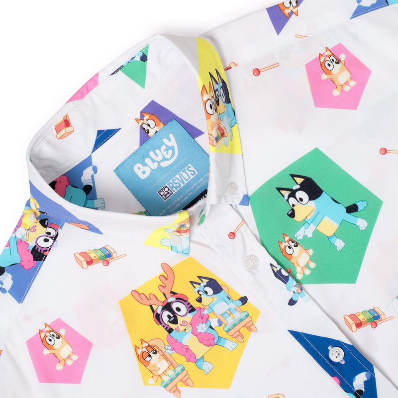 RSVLTS Magic Xylophone KUNUFLEX Short Sleeve Shirt in Multicolor — detail 6