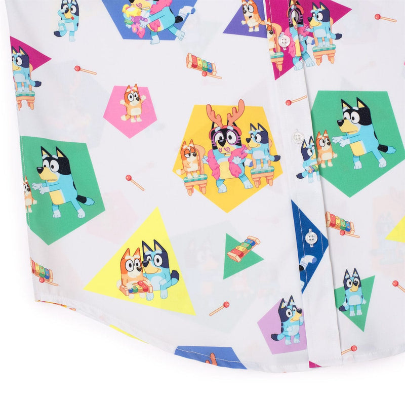 RSVLTS Magic Xylophone KUNUFLEX Short Sleeve Shirt in Multicolor — detail 7