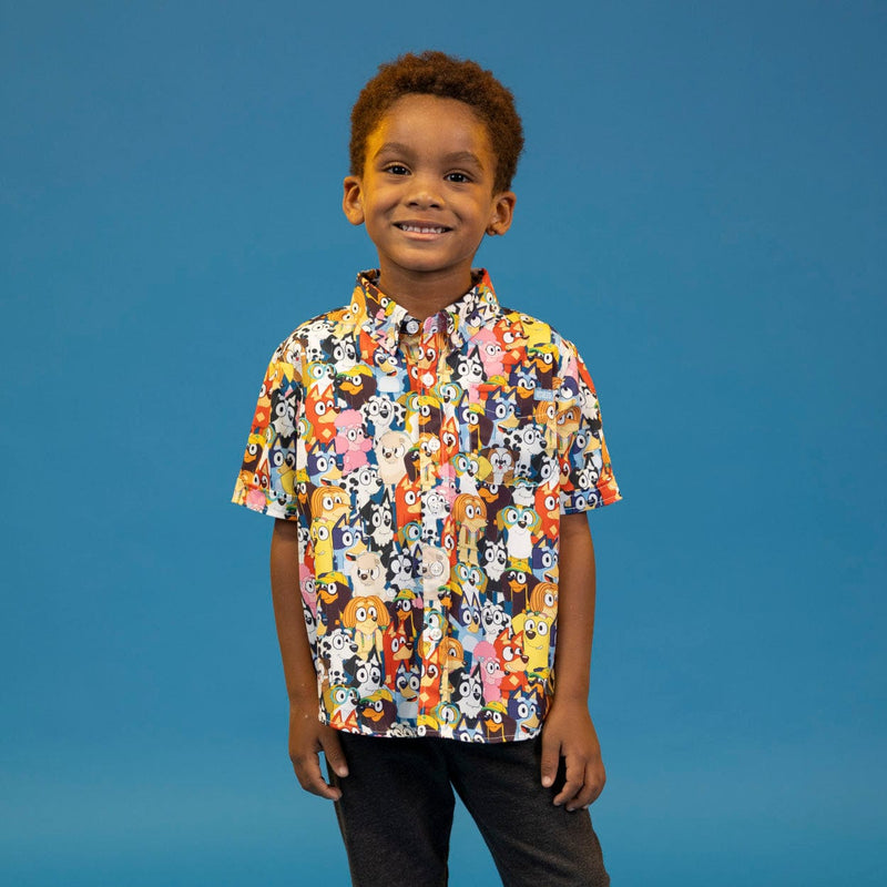 RSVLTS Primary Pals Preschool KUNUFLEX Short Sleeve Shirt in Multicolor — front view