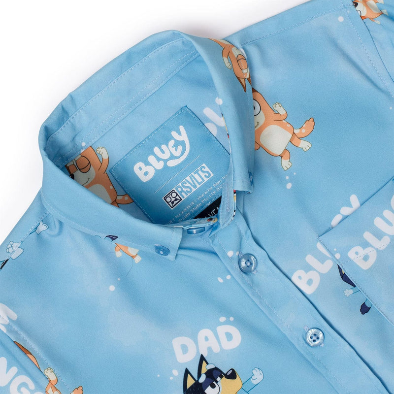 RSVLTS Meet the Heelers Preschool KUNUFLEX Short Sleeve Shirt in Blue — detail 2