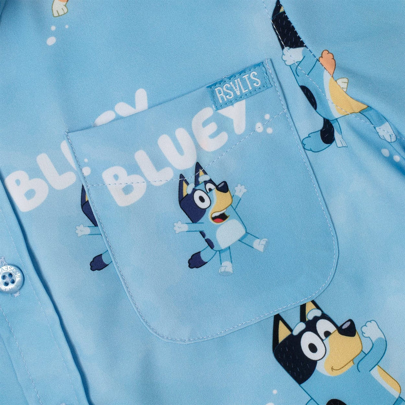 RSVLTS Meet the Heelers Preschool KUNUFLEX Short Sleeve Shirt in Blue — detail 3
