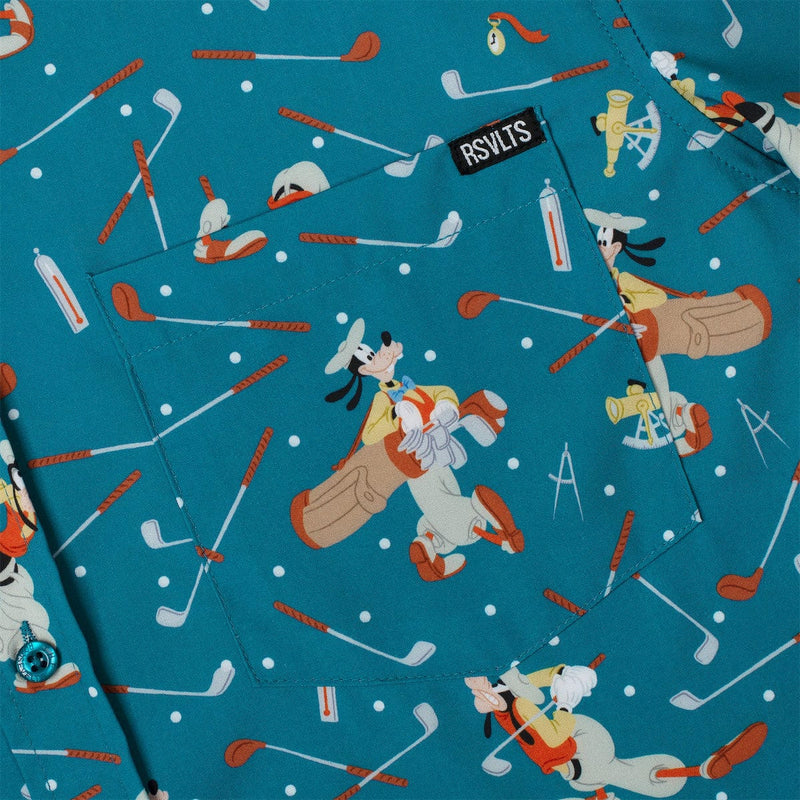 RSVLTS Goofy Golf KUNUFLEX Short Sleeve Shirt in Blue — detail 6