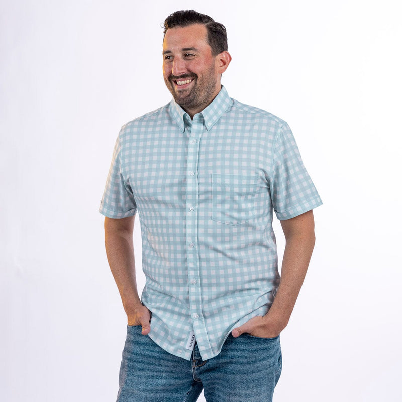 RSVLTS Country Kitchen KUNUFLEX Short Sleeve Shirt in Blue — detail 2