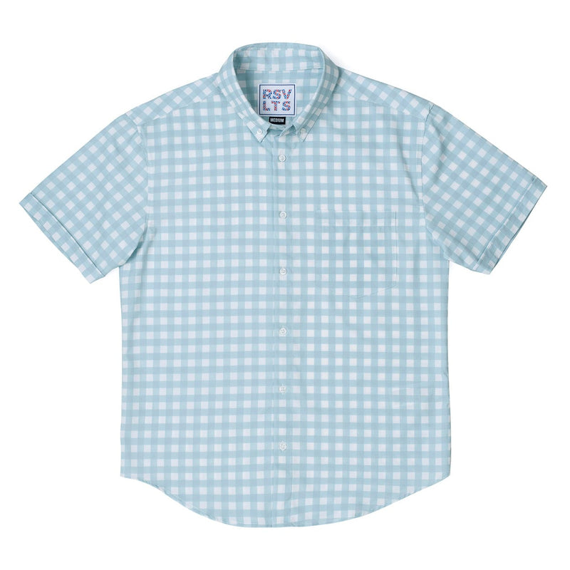 RSVLTS Country Kitchen KUNUFLEX Short Sleeve Shirt in Blue — detail 3