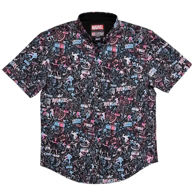RSVLTS Fight to the Finish KUNUFLEX Short Sleeve Shirt in Black — detail 3