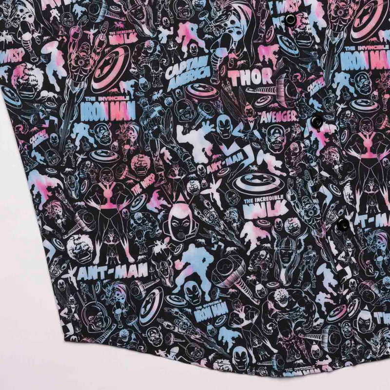 RSVLTS Fight to the Finish KUNUFLEX Short Sleeve Shirt in Black — detail 6
