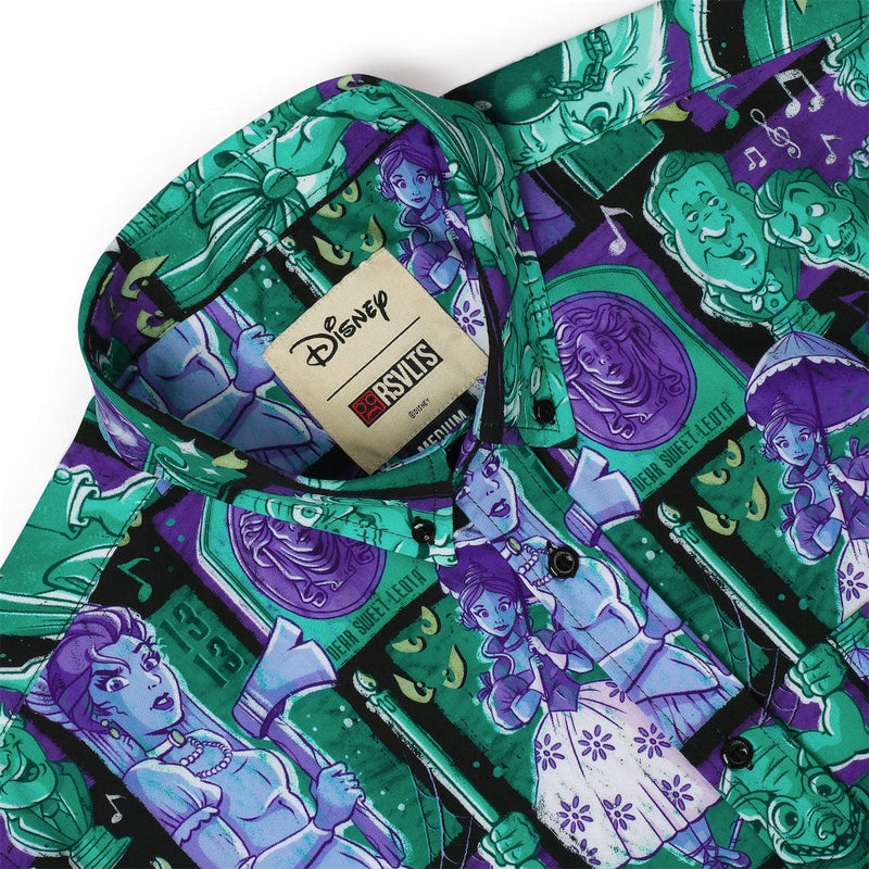 RSVLTS Haunted Houseguests KUNUFLEX Short Sleeve Shirt in Green — detail 5