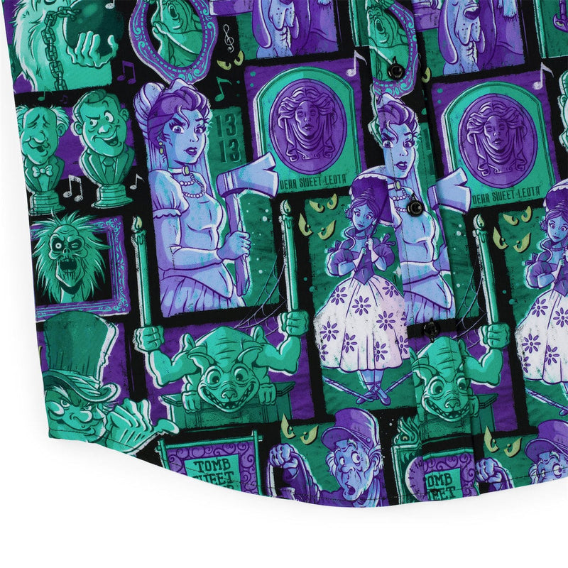 RSVLTS Haunted Houseguests KUNUFLEX Short Sleeve Shirt in Green — detail 7