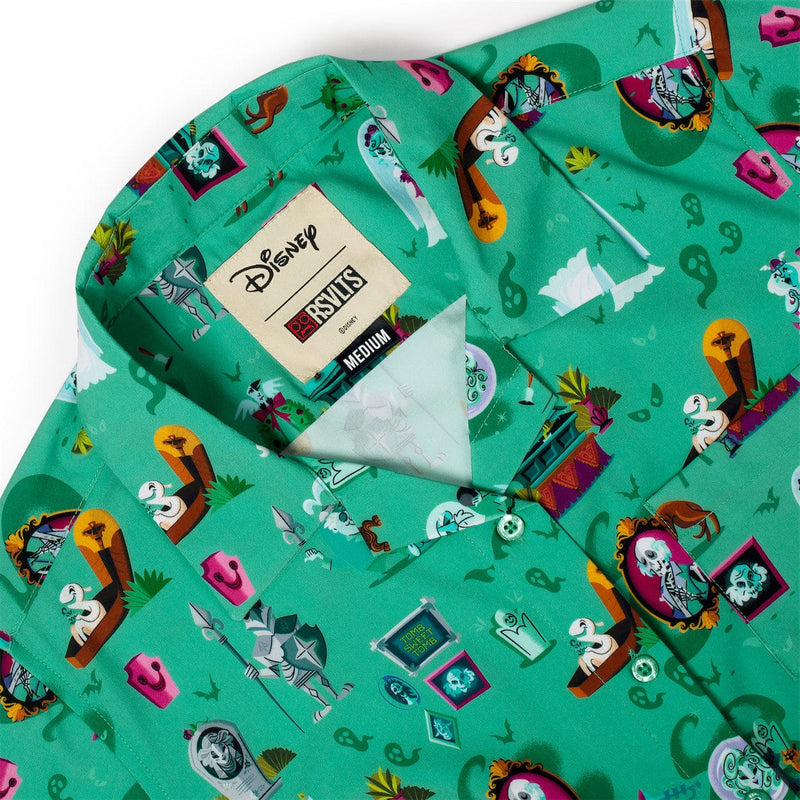 RSVLTS After-Life of the Party Women's KUNUFLEX Short Sleeve Shirt in Green — detail 2
