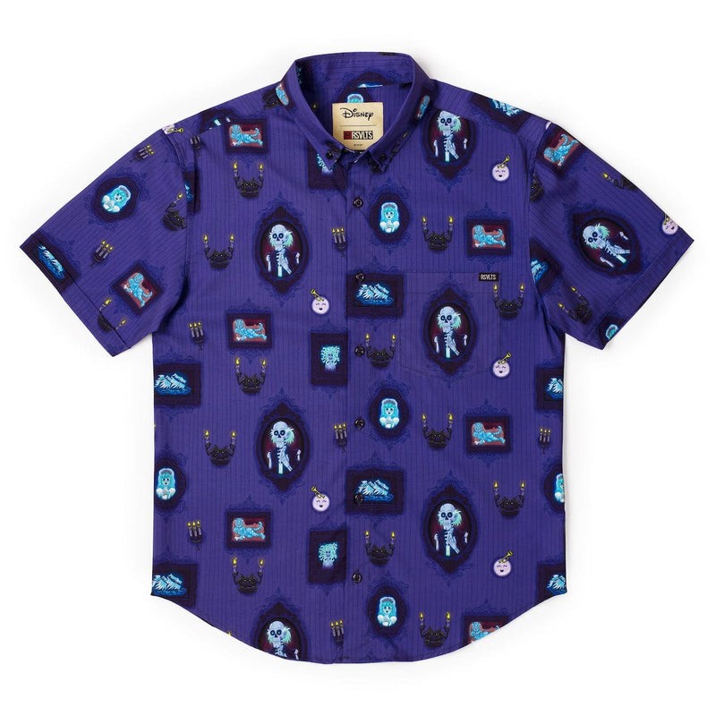 RSVLTS Ghostly Gallery KUNUFLEX Short Sleeve Shirt in Purple — detail 2