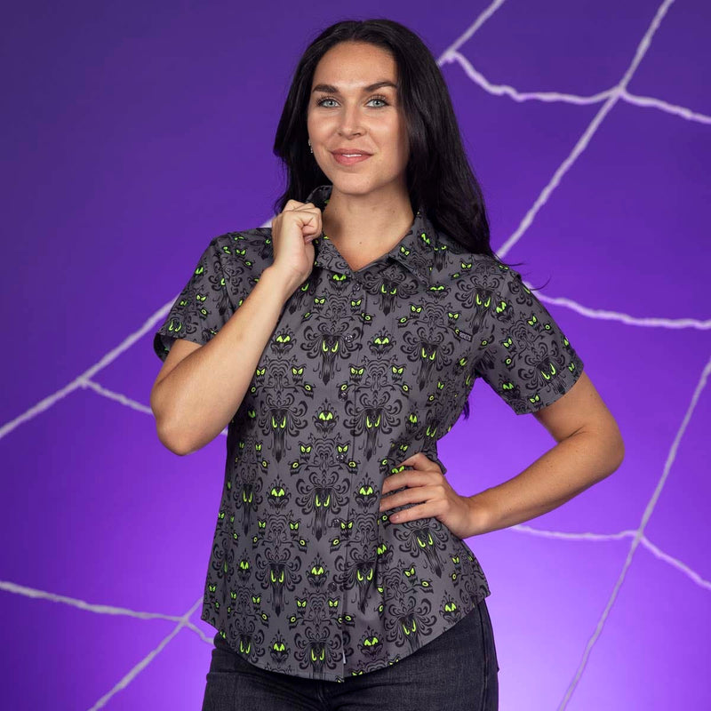 RSVLTS Wall Creeps Women's KUNUFLEX Short Sleeve Shirt — front view