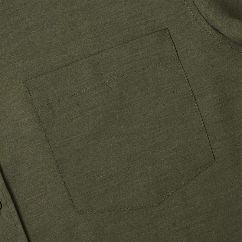 RSVLTS Dusty Olive KUNUFLEX Short Sleeve Shirt — detail 6