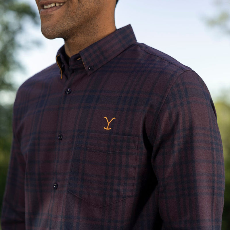 RSVLTS We Don’t Choose the Way BorlandFlex Long Sleeve Flannel (2024 Fit) in Black — front view