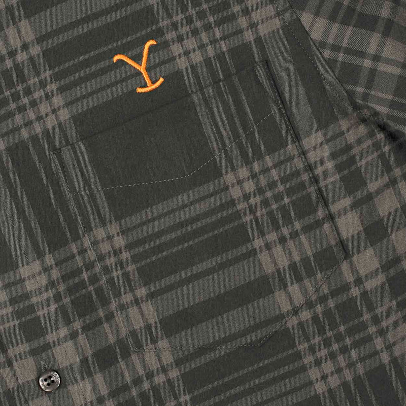 RSVLTS Worth Fighting For BorlandFlex Long Sleeve Flannel (2024 Fit) in Black — detail 6