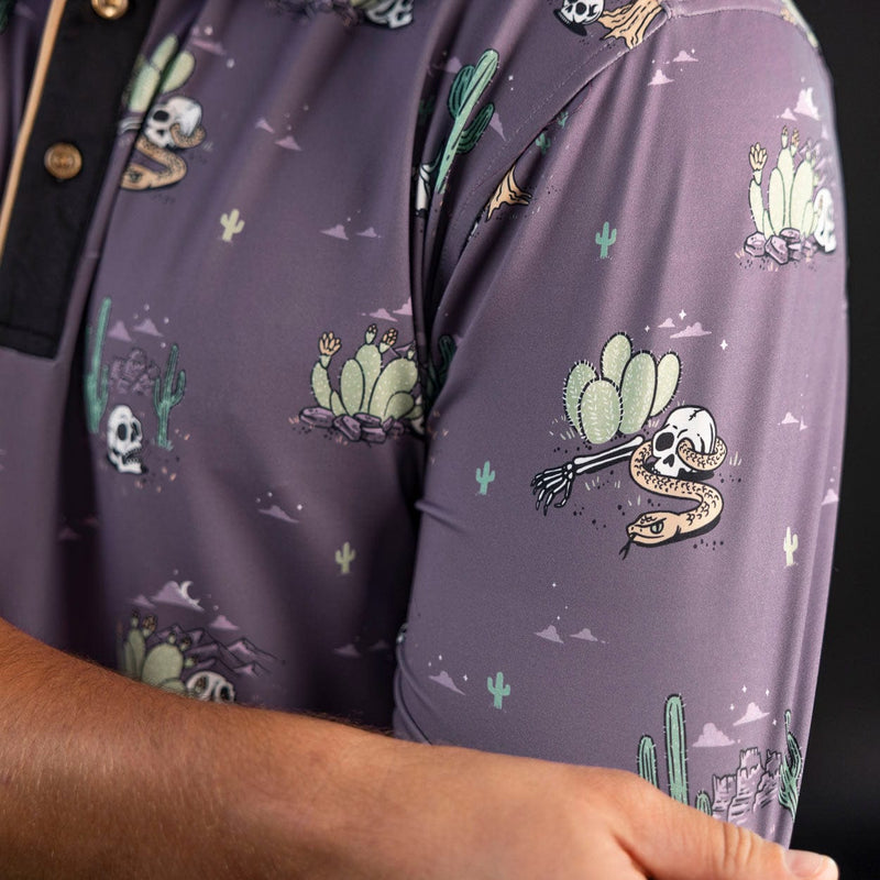 RSVLTS Skullin' It All-Day Polo in Black — detail 5