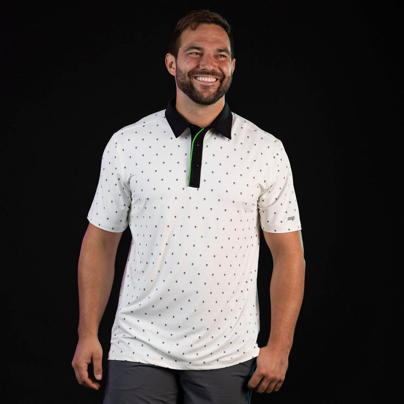RSVLTS Lil Boneheads All-Day Polo in White — detail 2