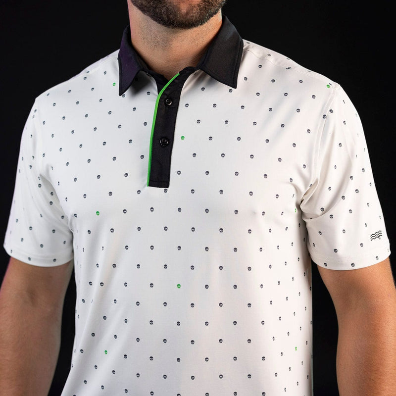 RSVLTS Lil Boneheads All-Day Polo in White — detail 4