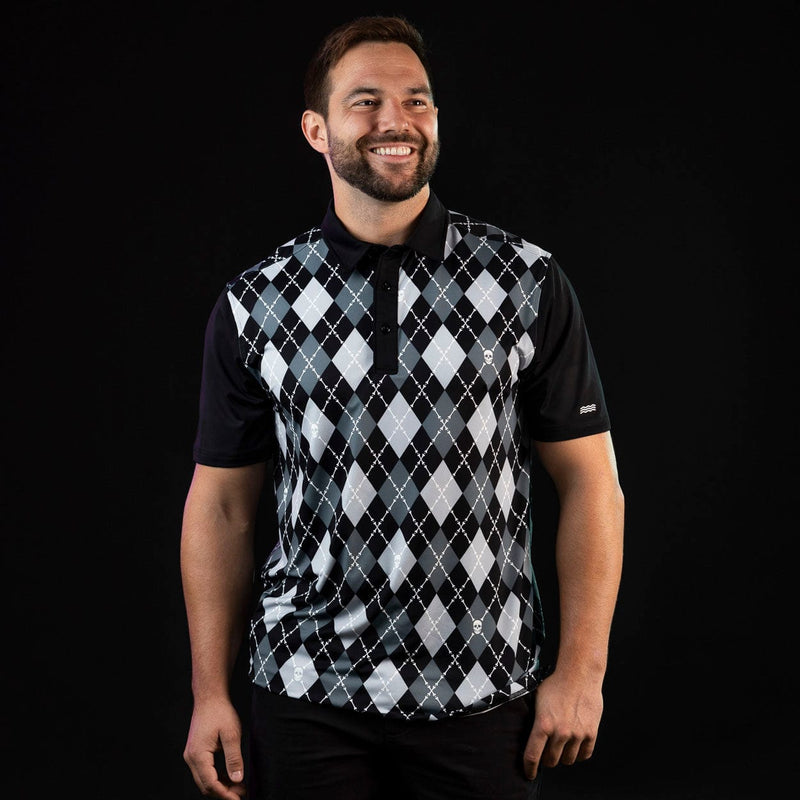 RSVLTS See You at tha Crossbones All-Day Polo in Black — detail 2