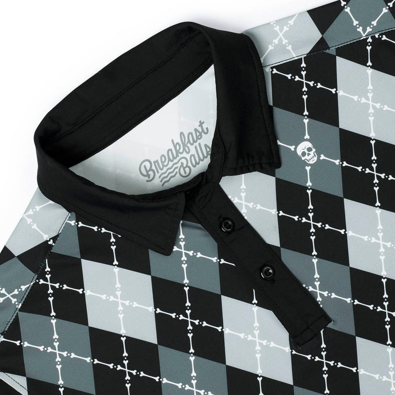 RSVLTS See You at tha Crossbones All-Day Polo in Black — detail 3