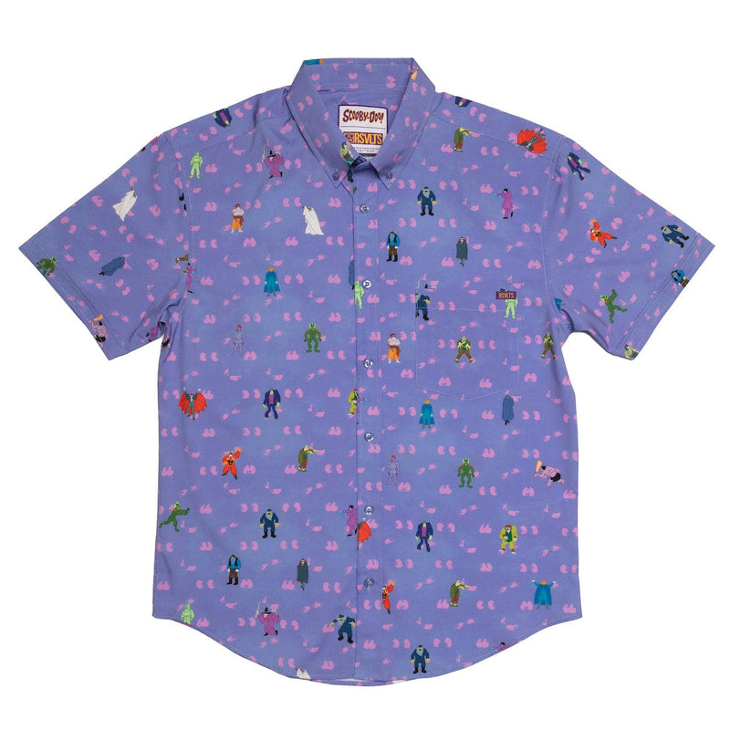RSVLTS Scoob, Run! KUNUFLEX Short Sleeve Shirt in Purple — detail 3