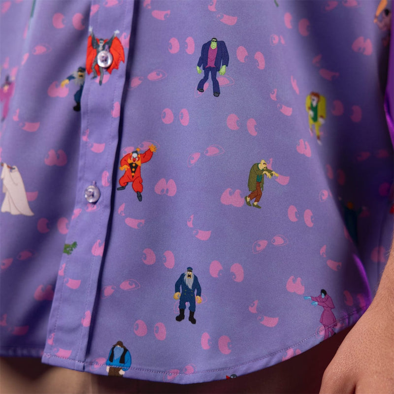 RSVLTS Scoob, Run! KUNUFLEX Short Sleeve Shirt in Purple — detail 6