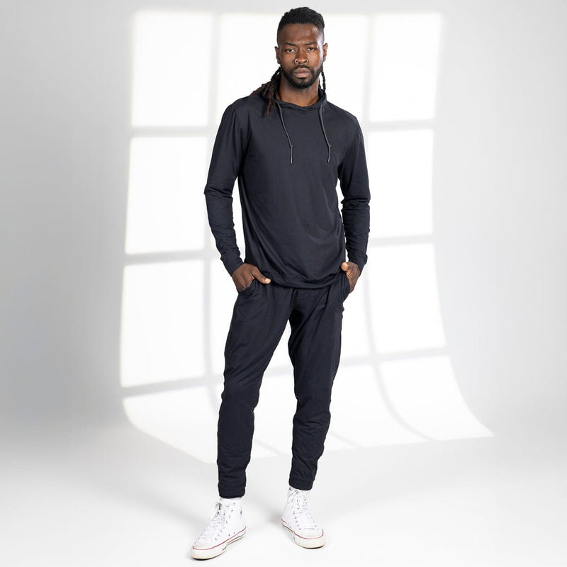 RSVLTS Galaxy Black Performance Hoodie in Black — detail 2