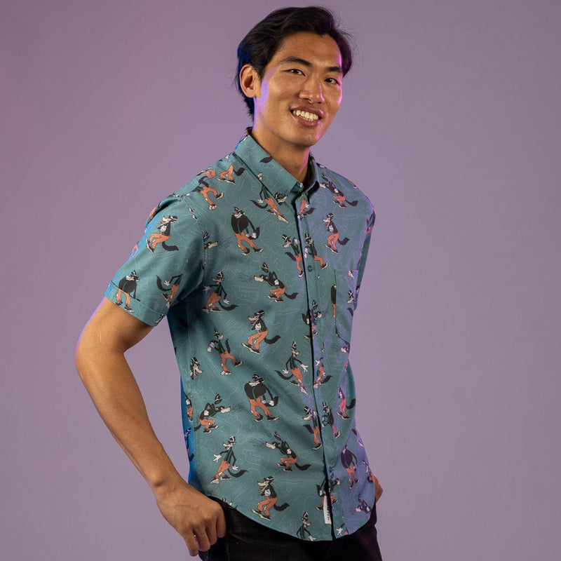 RSVLTS Huffin’ and Puffin’ KUNUFLEX Short Sleeve Shirt in Blue — detail 3
