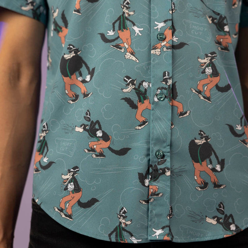 RSVLTS Huffin’ and Puffin’ KUNUFLEX Short Sleeve Shirt in Blue — detail 6