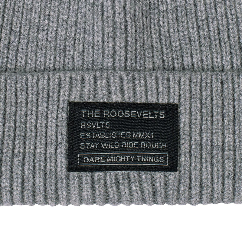 RSVLTS Merino Wool Limestone Beanie Beanie in Gray — detail 2