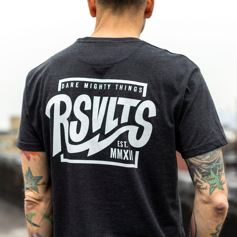 RSVLTS The Wave Crewneck Tee in Black — detail 3