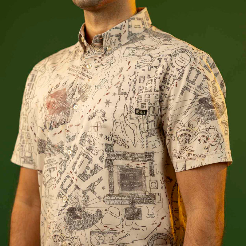 RSVLTS Mischief Managed KUNUFLEX Short Sleeve Shirt — detail 4