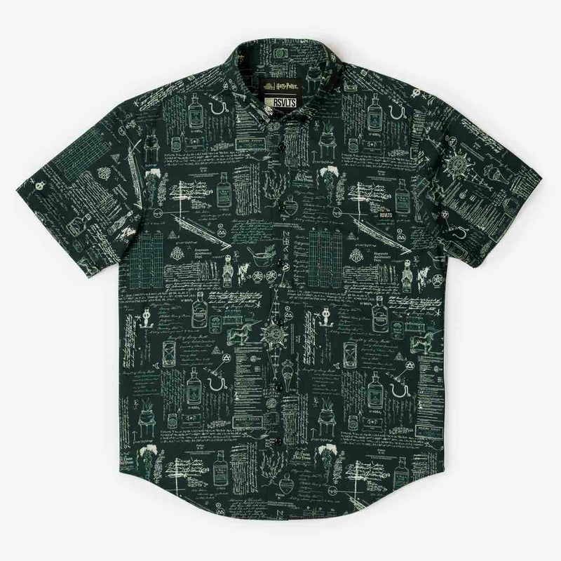 RSVLTS Advanced Potion Making KUNUFLEX Short Sleeve Shirt in Green — detail 3