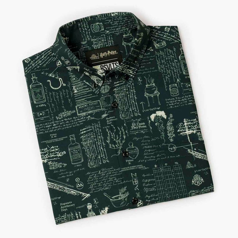 RSVLTS Advanced Potion Making KUNUFLEX Short Sleeve Shirt in Green — detail 9