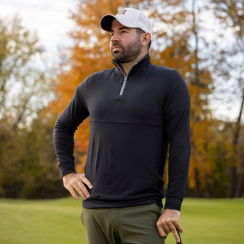 RSVLTS Black Quarter Zip — detail 2