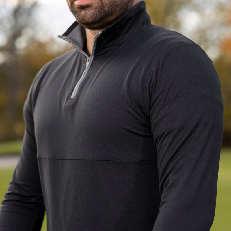 RSVLTS Black Quarter Zip — detail 3