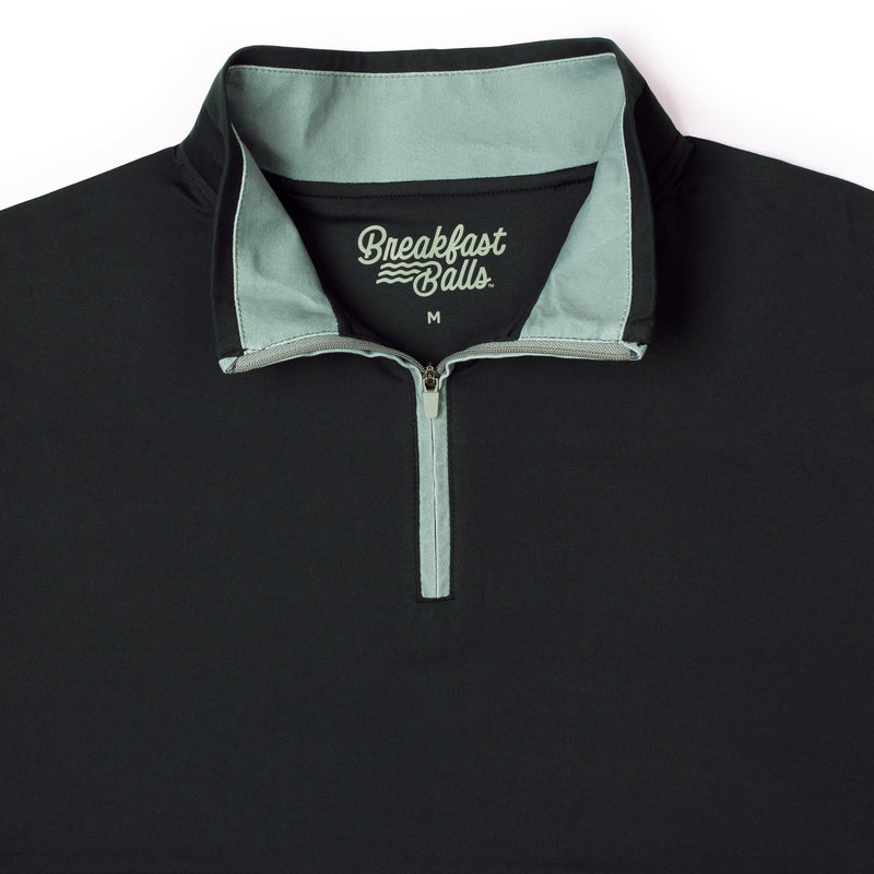 RSVLTS Black Quarter Zip — detail 4
