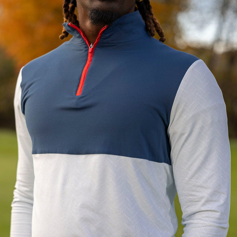 RSVLTS Broad Stripes Quarter Zip — detail 4