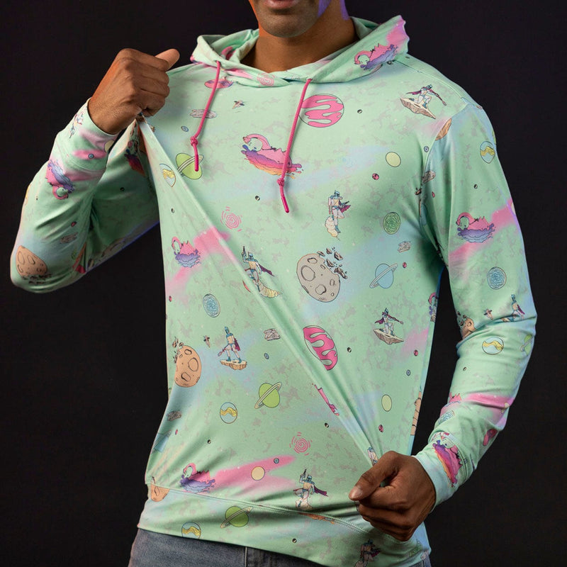 RSVLTS Boba Fett's Debut Performance Hoodie in Green — detail 4