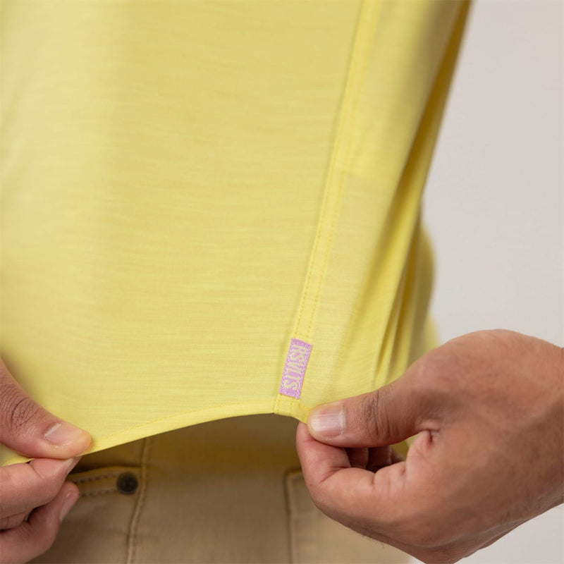 RSVLTS Extreme Solar Flare KUNUFLEX Short Sleeve Shirt in Yellow — detail 5