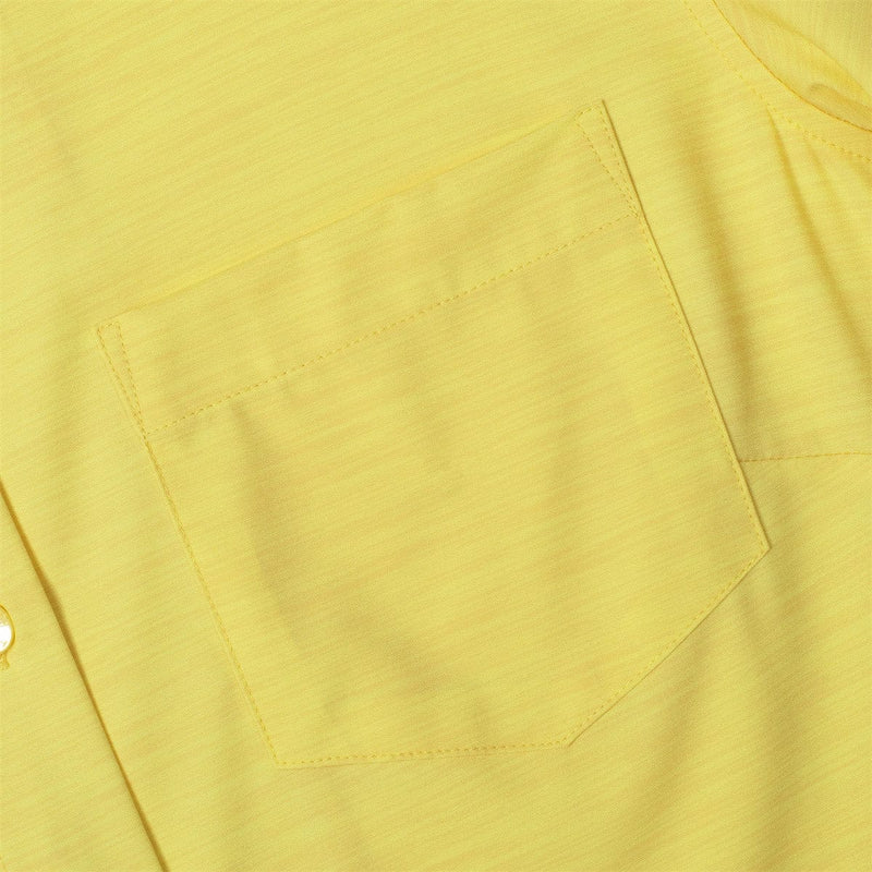 RSVLTS Extreme Solar Flare Women's KUNUFLEX Short Sleeve Shirt in Yellow — detail 3