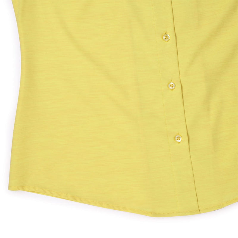 RSVLTS Extreme Solar Flare Women's KUNUFLEX Short Sleeve Shirt in Yellow — detail 4