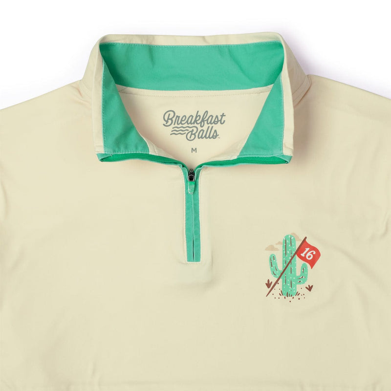 RSVLTS Zona Zip Quarter Zip in Brown — detail 2
