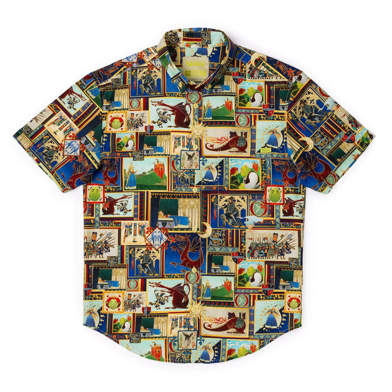 RSVLTS Tale as Old as Slime KUNUFLEX Short Sleeve Shirt in Brown — detail 4
