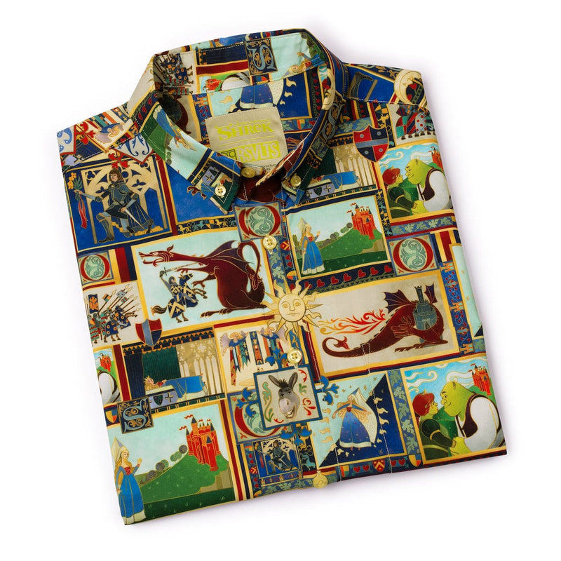 RSVLTS Tale as Old as Slime KUNUFLEX Short Sleeve Shirt in Brown — detail 8