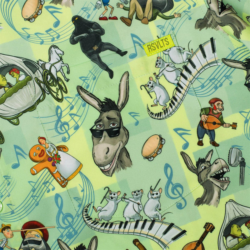 RSVLTS Duloc and Roll KUNUFLEX Short Sleeve Shirt in Green — detail 4