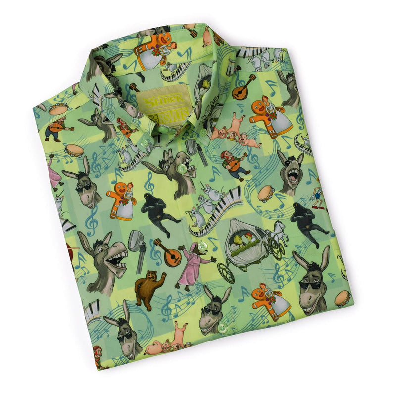 RSVLTS Duloc and Roll KUNUFLEX Short Sleeve Shirt in Green — detail 7