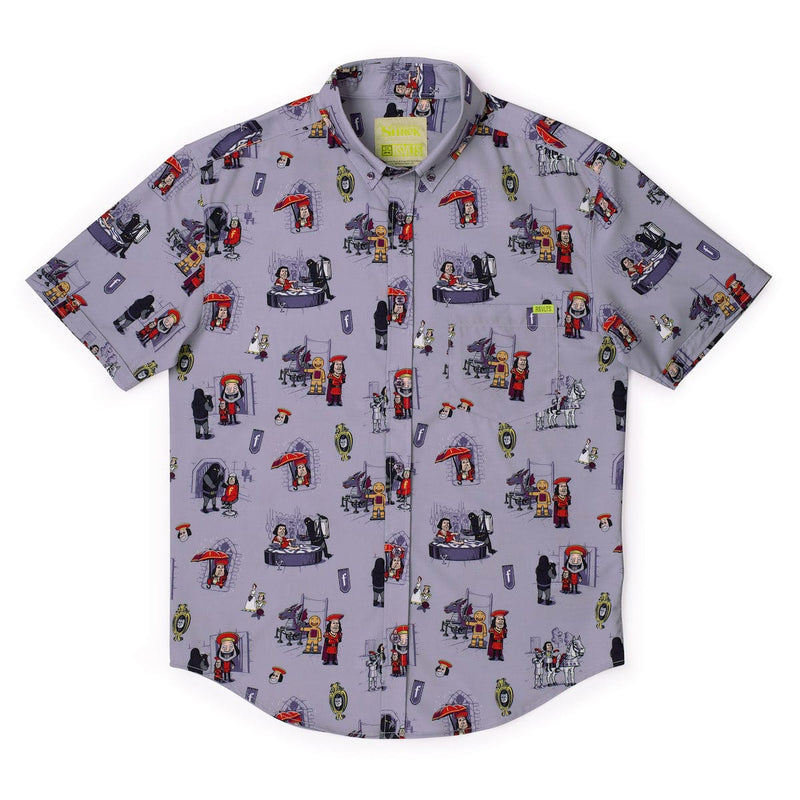 RSVLTS Short Lord KUNUFLEX Short Sleeve Shirt in Gray — detail 3