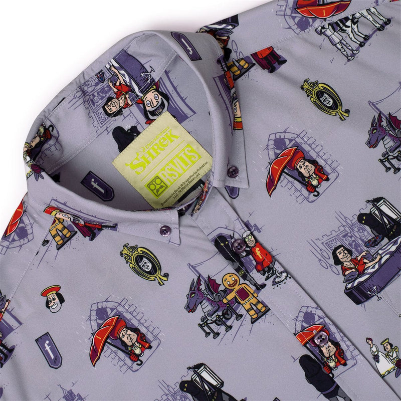 RSVLTS Short Lord KUNUFLEX Short Sleeve Shirt in Gray — detail 6