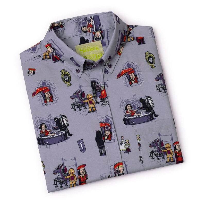 RSVLTS Short Lord KUNUFLEX Short Sleeve Shirt in Gray — detail 7